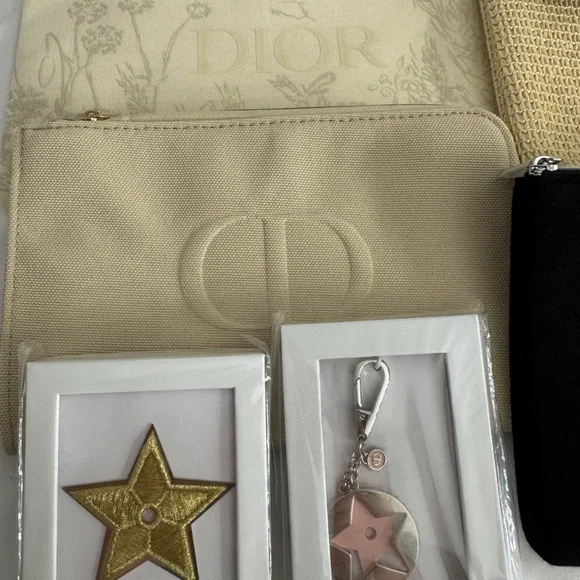 Dior Accessory Set in Black, Cream, and Gold - Picture 2 of 5